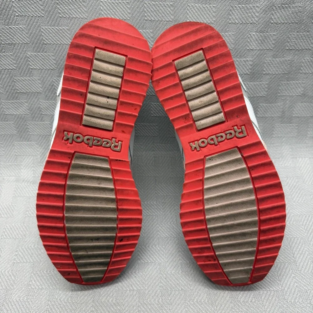 Reebok Classic Shoes Womens Size 8 White Pink‎ Red Ortholite Sneakers EG0897 - Picture 8 of 9